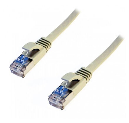 DATACOM Patch cord FTP CAT6 1m šedý FLAT plochý