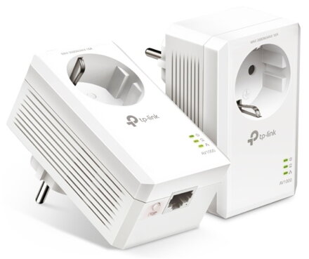 TP-Link - TL-PA7017P KIT - AV1000 Gigabit Passthrough Powerline Starter Kit