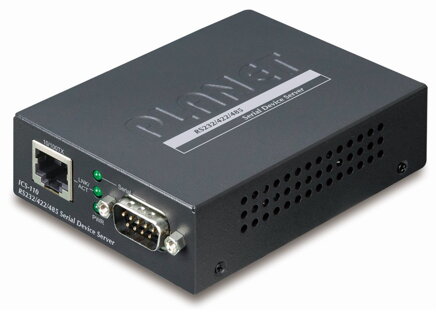 PLANET konvertor RS-232/422/485 na IP, 1x COM, 100Mb, -10 ~ + 60 ° C, SNMP + Telnet