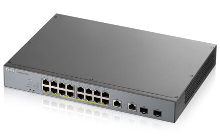 Zyxel GS1350-18HP 18 Port smart managed CCTV PoE switch, long range, 250W, 16x GbE, 2x combo RJ45 / SFP