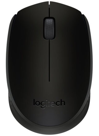 Logitech myš B170/ bezdrôtová/ 3 tlačítka/ 1000dpi/ USB/ čierná