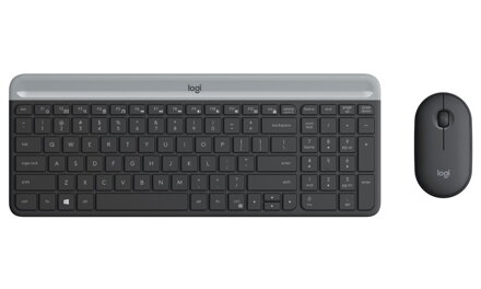 Logitech set klávesnice a myši MK470/ bezdrátový/ 2.4GHz/ USB přijímač/ CZ/ černý