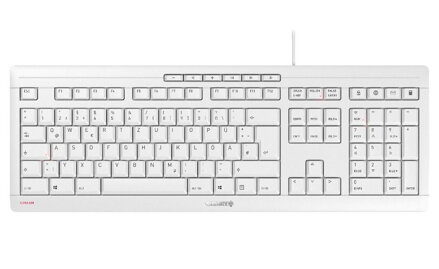 CHERRY klávesnice STREAM / drátová/ USB/ bílá/ CZ+SK layout