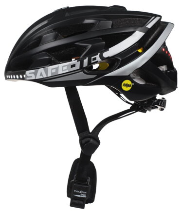 SAFE-TEC Chytrá Bluetooth helma/ TYR3 Black-silver XL