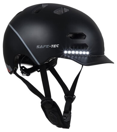 SAFE-TEC Chytrá Bluetooth helma/ SK8 Black L