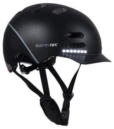 SAFE-TEC Chytrá Bluetooth helma/ SK8 Black S