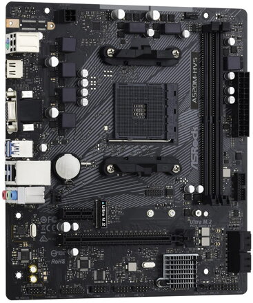 ASRock A520M-HVS / AMD A520 / AM4 / 2x DDR4 DIMM / M.2 / D-Sub / HDMI / mATX