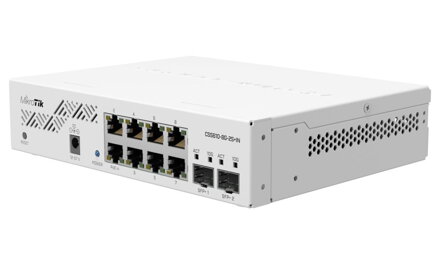 Mikrotik managed Switch CSS610-8G-2S + IN / 8x Gbit port / 2x 10G SFP + / SwOS / zdroj