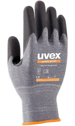 UVEX Rukavice Athletic D5 XP vel. 10 /suché , vlhké a mokré prostredie /odolnost proti prerezaniu tr. D / prateľné