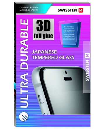 Swissten sklo Ultra Durable 3D FullGlue Glass pro iPhone 7/8 černé