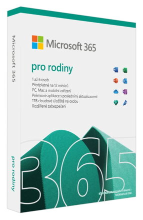 Microsoft 365 Family CZ - předplatné na 1 rok