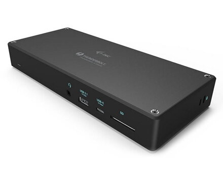 i-tec dokovací stanice Thunderbolt 3/ 3x Display/ HDMI/ DP/ USB-C 3.1/ USB-A/ 4x USB-A 3.0/ LAN/ Power Delivery 96W