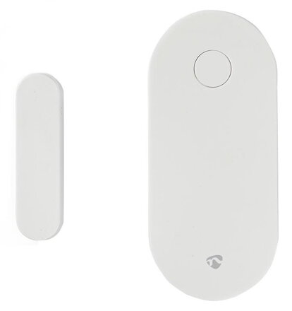 NEDIS šikovný dverový alebo okenný snímač / Android & iOS / Zigbee / SmartLife / batéria CR2032 súčasťou balenia / biely