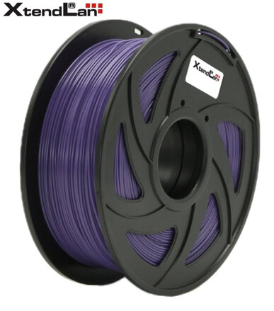 XtendLAN PLA filament 1,75mm žiarivo fialový 1kg