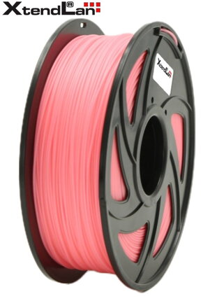 XtendLAN PLA filament 1,75mm žiarivo ružový 1kg