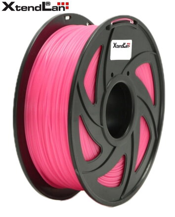 XtendLAN PLA filament 1,75mm ružovo červený 1kg