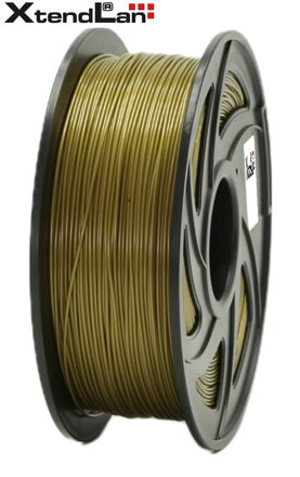XtendLAN PLA filament 1,75mm bronzové farby 1kg