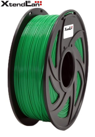 XtendLAN PLA filament 1,75mm priehľadný zelený 1kg