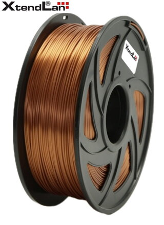 XtendLAN PLA filament 1,75mm tehlovo hnedá 1kg