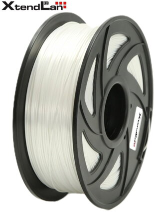 XtendLAN PLA filament 1,75mm lesklá bielá 1kg