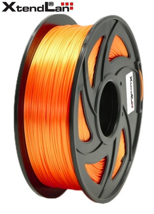 XtendLAN PLA filament 1,75mm lesklá oranžová 1kg