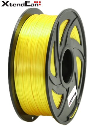 XtendLAN PLA filament 1,75mm lesklá žltá 1kg