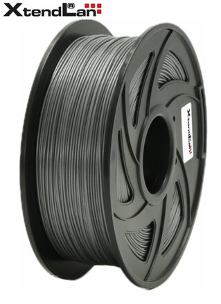XtendLAN PETG filament 1,75mm strieborný 1kg