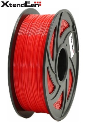 XtendLAN PETG filament 1,75mm žiarivo červený  1kg