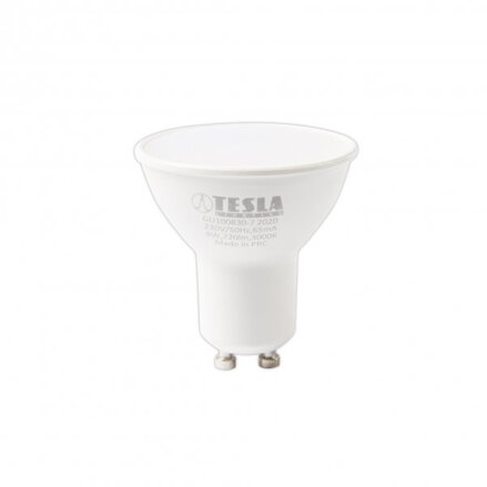 TESLA LED žárovka/ GU10/ 8W/ 230V/ 720lm/ 3000K/ teplá bílá