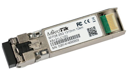 MikroTik XS+31LC10D SFP/SFP+/SFP28 optický modul, SM, 10km, 1310nm