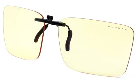 GUNNAR kancelárské okuliare CLIP-ON / bez obrúčiek - klip na okuliare / jantárové sklá NATURAL