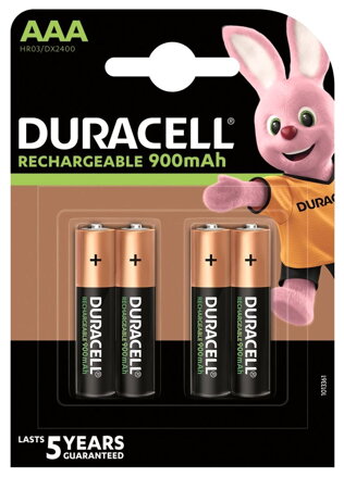 DURACELL - Nabíjecí AAA 900mAh 4 ks