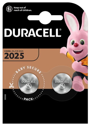 DURACELL - LI knoflíková bat. 2025 2 ks