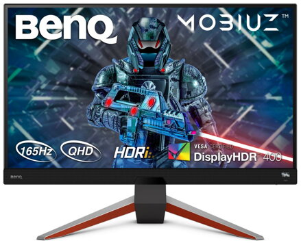 BENQ Mobiuz 27" LED EX2710Q/ 2560x1440/ IPS panel/ 1000:1/ 1ms/ 2x HDMI/ DP/ 165Hz/ repro/ čierny