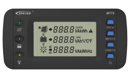 EPEVER MT75 externy displej pre solárné regulátory a meniče EPsolar/EPever
