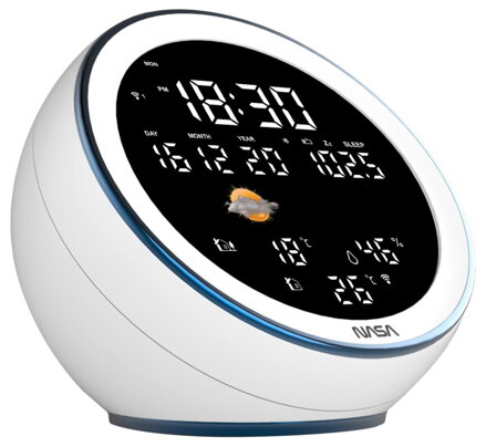 NASA meteostanica MOON WSP1500, BT reproduktor, biela