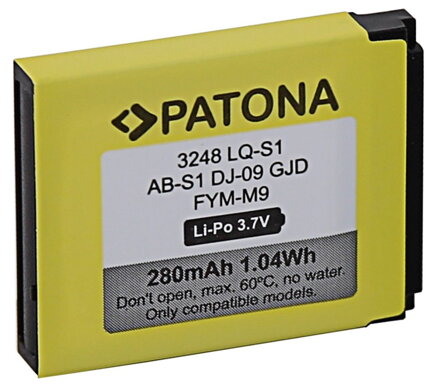 PATONA baterie pro chytré hodinky DZ09, QW09, W8, A1, V8, X6, 380mAh, LQ-S1