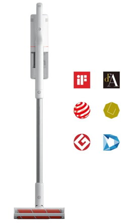 Roidmi by Xiaomi S2 bezsáčkový tyčový vysávač / 135AW / bezdrôt. nabíj / APP / osvetlenie