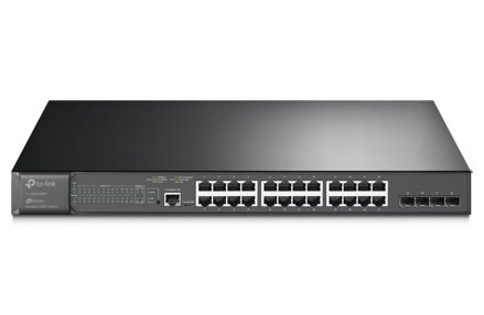 TP-Link TL-SG3428MP - JetStream 24-PoE+ port Gigabit 384W L2+ Managed Switch/ 4x Gigabit SFP Sloty