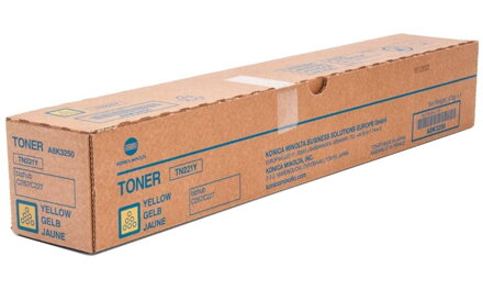 Konica Minolta originální toner TN221Y, žlutý, 21000str., A8K3250, Konica Minolta Bizhub