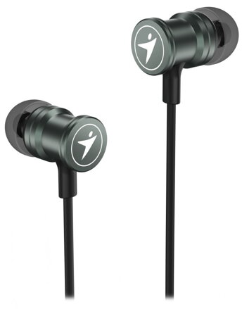 GENIUS headset HS-M316 METALLIC BLACK/ černý/ 4pin 3,5 mm jack