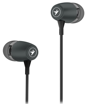 GENIUS headset HS-M318 METALLIC IRON GREY/ kovově šedá/ 4pin 3,5 mm jack