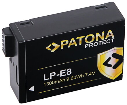 PATONA baterie pro foto Canon LP-E8/LP-E8+ 1300mAh Li-Ion Protect