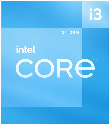 INTEL Core i3-12100F / Alder Lake / LGA1700 / max. 4,3GHz / 4C/8T / 12MB / 58W TDP / BOX vč. chladiče