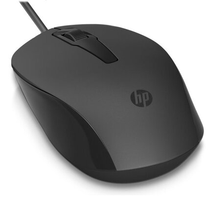 HP 150 myš drôtová, čierná