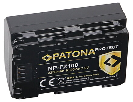 PATONA baterie pro foto Sony NP-FZ100 2250mAh Li-Ion Protect