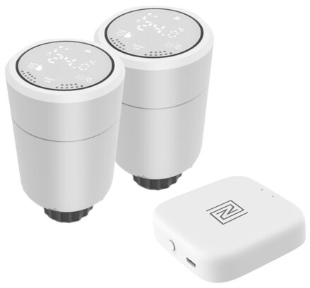 IMMAX NEO SMART 2x Termostatická hlavica Zigbee + SMART NEO BRIDGE PRO v2, TUYA