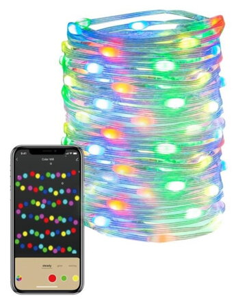 IMMAX NEO LITE SMART vianočné LED osvetlenie - reťaz, RGB, Wi-Fi, TUYA, 16m