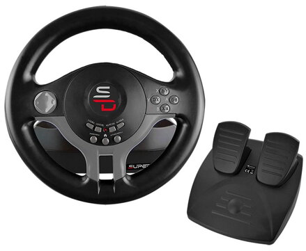 SUPERDRIVE Sada volantu a pedálov SV200/ PS3/ PS4/ Xbox One/ Nintendo Switch/ PC