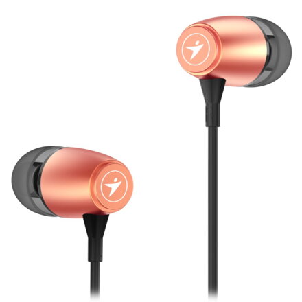 GENIUS headset HS-M318 METALLIC GOLD/ zlatá/ 4pin 3,5 mm jack